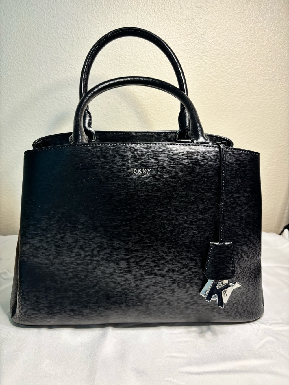DKNY Paige Medium Top-Handle Leather Satchel